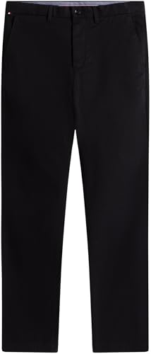 Tommy Hilfiger Herren Hose Denton Chino Straight Fit, Schwarz (Black), 29W/30L – Ansicht 5