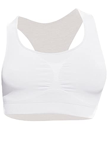 Iron-Ic Support Reggiseno Sportivo, Bianco Pa/Greige Pes, S/M Donna