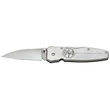 Klein Tools 44000 Lightweight Lockback Knife with Brushed Aluminum Handle, 2-1/4-Inch Drop-Point Blade