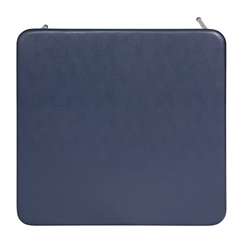 Image of EMMA + OLIVER Navy Square Folding Card Table and Chairs Set for 4 Players