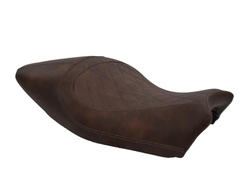 Housse de selle Ducati Monster 821 2014-2016 marron à coutures marron