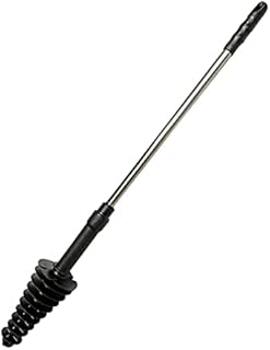 RoxNvm Toilet Plunger, Toilet Clog, Toilet Unblocker, Toilet Dredge Tool, Toilet Plunger with Flexible Rubber Head and Stainless Steel Handle, Powerful, Effective, Designed for Siphon Toilets (Black)