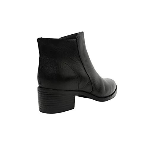 Bota Anacapri Cano Curto Assimétrico, Feminino, Preto, 38
