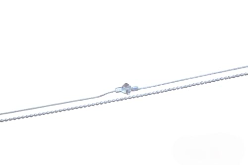 Collier en argent massif double chaîne et cristal pour sublimer vos tenues du quotidien