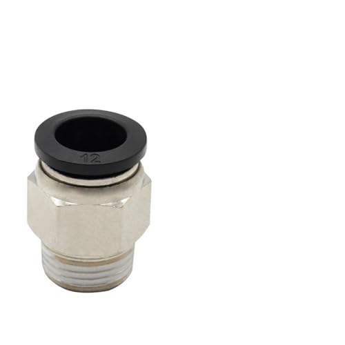 Conector neumático PC8-01 recto de 8mm con rosca 1/8 para manguera de aire 2