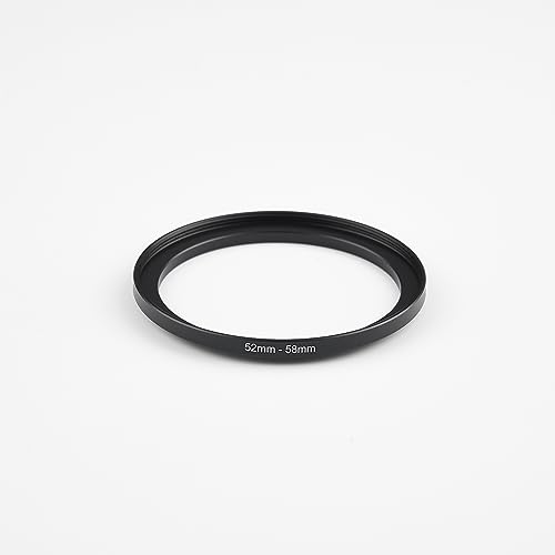 Image of 52mm to 58mm Step-Up Ring Filter Adapter,for All Brands UV ND CPL, Metal Ring Step-Up Rings Adapter Filter (52mm-58mm)
