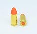 3D Print Nation 9mm Brass Snap Caps Dummy Rounds (10 - Pack) with 9mm Empty Chamber Indicator Flag , Orange