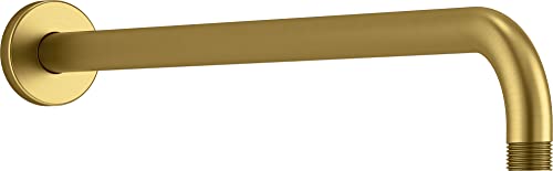 Kohler 26307-2Mb Statement 19" Single-Function Wall-Mount Rainhead Arm, Vibrant Brushed Moderne Brass #TOP22