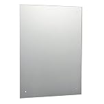 40 x 50cm Waterstone Frameless Bathroom Rectangle Mirror with Pre-Drilled Holes and Wall Hanging Fittings