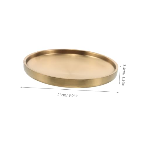 Cuenco grande dorado para evitar perder tus llaves y joyas en la entrada de casa 3