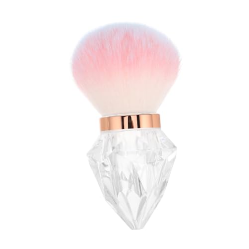 minkissy Convenient Travel Makeup Brush Large Mushroom Brush for Loose Pressed Bristles for Touch-ups