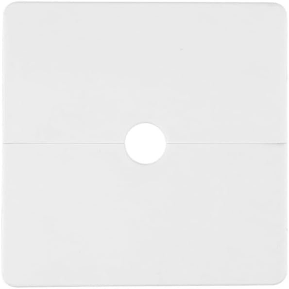 ABS Wall Hole Cover for Threading Pipe and Cable Management, Decorative Wall to Unsightly Openings, Repair Cap for Pipes and Wires, 12mm/22mm Inner Diameter, Square(Type 12 White)