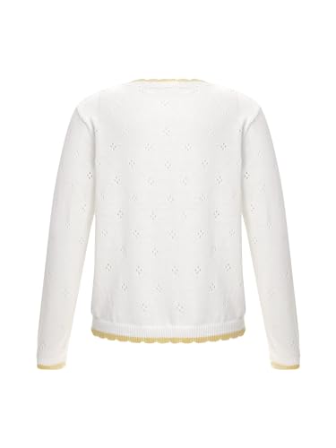 Kids Girls Flower Knitted Cardigan Long Sleeve Sweater Bolero Shrug Jacket Coat Top Dress Cover Up Outerwear2