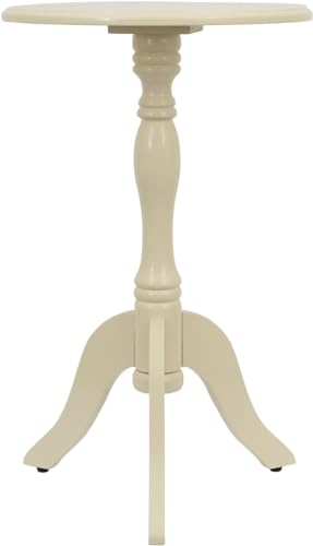 Decor Therapy Simplify Round Pedestal Accent Side Table, Chic &