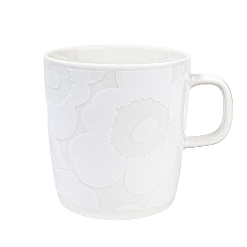 Taza Marimekko Oiva Unikko 400 ml Blanco natural miniatura 1