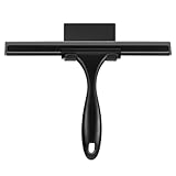 SetSail Squeegee for Shower Glass Door Stainless Steel Shower Squeegee for Glass Doors All-Purpose Window Squeegee for Tile Shower Walls, Sink, Mirror, Bathroom, Car Window Cleaning 10 Inches