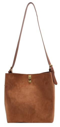 Slouchy Shoulder Bag Women Large Faux Suede Crossbody Purse Travel Work Bags Tote Handbag