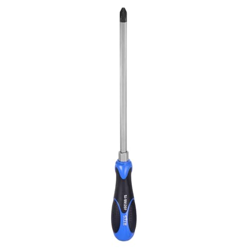 QUARKZMAN Tournevis Magnétique PH3 x 185mm CR-V Couple Élevé Lame En Acier Traversante Tournevis...