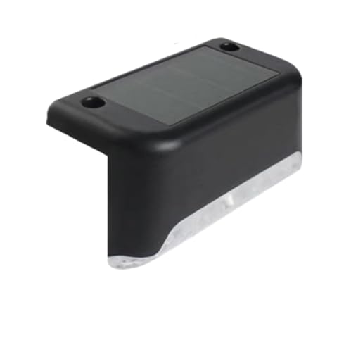 GOOPEEG Luces Solares Luz Exterior Luces Solares For Terraza, Exteriores, Impermeables, LED, For Escaleras, Patios Decoración de Patio(Black)