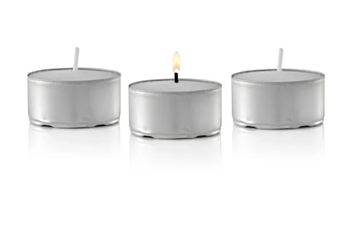 D’Light Online 7 Hours Long Burn Time Unscented White Tealight Candles in Aluminum Cup for Home Decor, Wedding, Holiday, Restaurants, Shabbat, Spa or as a Emergency Candle - Set of 400 D’Light Online 7 Hours Long Burn Time Unscented White Tealight Candles in Aluminum Cup for Home Decor, Wedding, Holiday, Restaurants, Shabbat, Spa or as a Emergency Candle - Set of 400