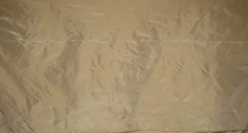Taffetas de soie beige clair 137,2 cm de large au mètre - 3