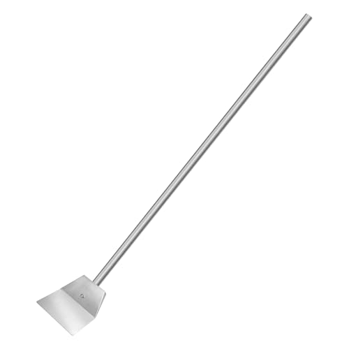 Arziliyy Stainless Steel Spade Poop Scoop,Large Pooper Scooper with Long Handle,33.4 inch Scooper for Pet Waste Indoor Outdoor Cleaning Easy Wash (Pooper Scooper Only)