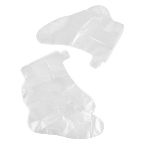 Didiseaon 100Pcs Foot Covers Transparent Plastic Foot for Moisturizing Home Care and for Feet Bath and