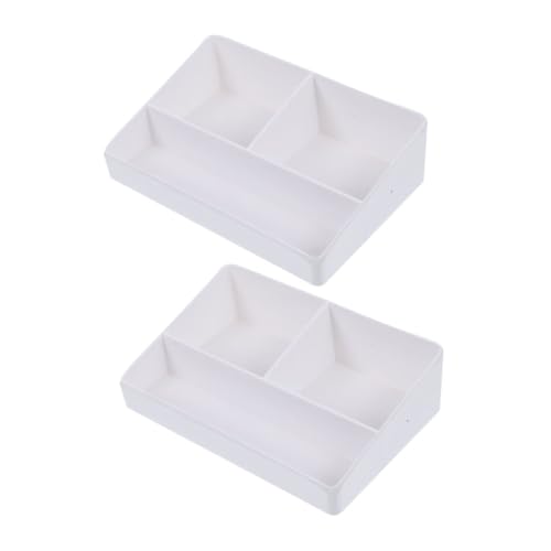 PRETYZOOM 2 Piezas caja de almacenamiento de bolsitas de té mini loción estante ajustable base de espuma sostenedor del paquete organizador de almacenamiento de bolsas de té páginas
