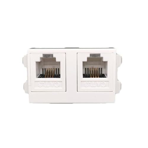 Module téléphonique CAT3 RJ11 femelle à 2 ports avec connecteur à sertir de 23 x 36 mm