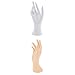 Produktbild joyMerit 2er Set Weibliche Schmuckhand Schaufensterpuppe Hand-Modell - Schmuck Armband Ringe Uhren Halskette Display Stand