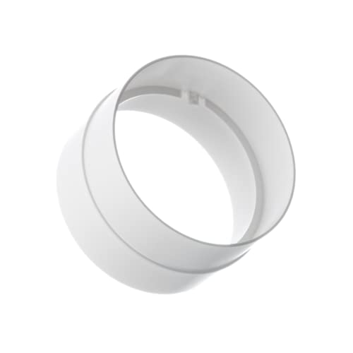 Ø 100mm Conector para Tubos Redondos de Ventilación - Tubo/Conducto de Ventilación - Plástico PVC