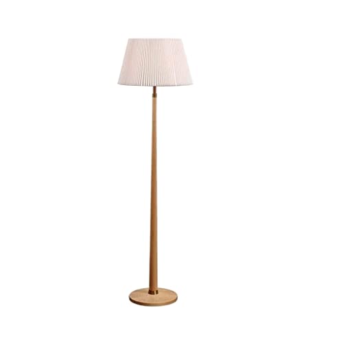 Lámparas de pie modernas de madera y luz de lectura para dormitorio