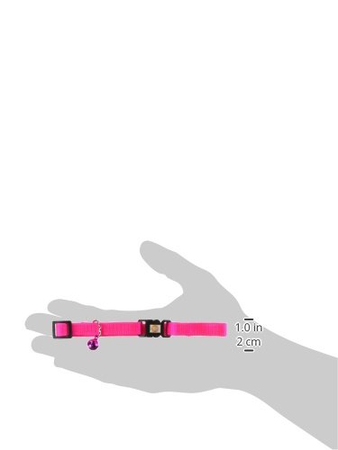 Hamilton Break-A-Way Sicherheits-Katzenhalsband – Verstellbar 20-30 Cm, Hot Pink, 1,9 Cm Breit