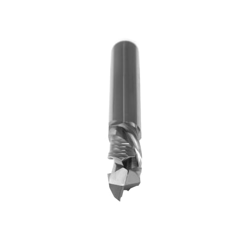 Image of Square End Mill JESTUOUS Carbide 2 Spiral Flute Drill Bits 3 /8 inch Shank Dia.1-1 /4 inch Cut Length for Wood,1 Piece