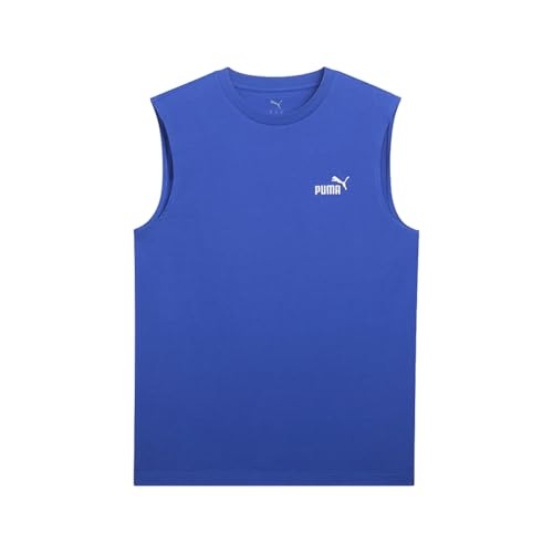 T-shirt sans manches PUMA homme bleu vif Ss25 haut de sport premium en L