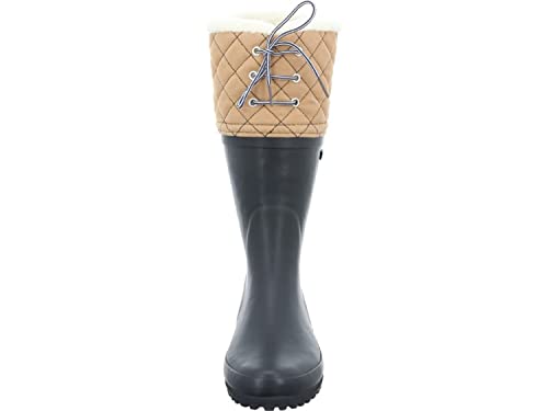 Gummistiefel Damen Aigle Polka Giboulée in Blau (Marine / Beige) 35 EU