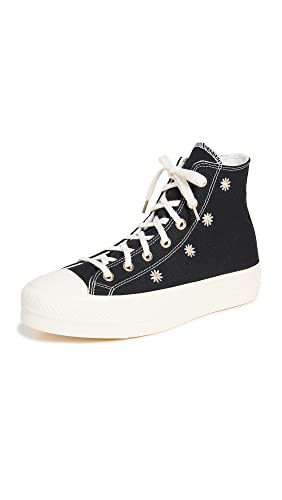 Converse Women's Chuck Taylor All Star Lift Sneakers, Black/Egret/LightGold, 7.5 Medium US