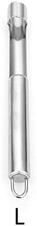 Stainless Steel Apple Corer Fruit Seed C-o-r-e Remover Pear Apple Seeder Slicer Kitchen Gadgets Fruit Vegetable Tools ZHQCUICAN (Color : Silver, Size : L)