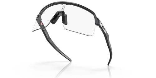 Image of Oakley Unisex Sunglasses Matte Carbon Frame, Clear to Black Iridium Photochromic Lenses, 0MM