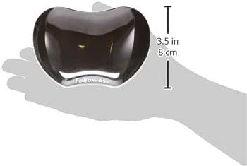 Fellowes Crystals Gel Flex Wrist Rest - Black