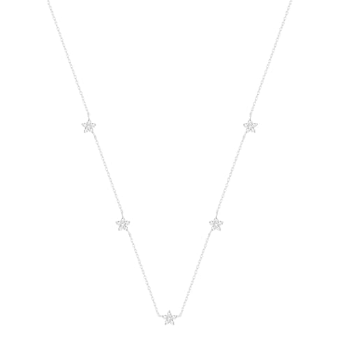 Collier en argent Sterling 925 avec pendentif pétale en zircon éclatant pour femme