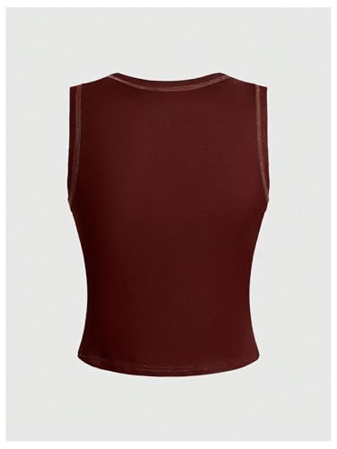 SOLY HUX Women's Y2k Letter Figure Print Crew Neck Tank Top Sleeveless Punk Vest Tops2