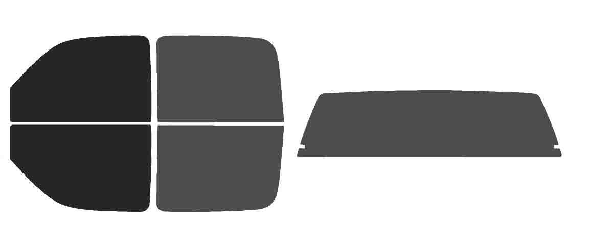 The Tint Effect Precut Window Tint Kit Compatible with Chevrolet Silverado 1500 Crew Cab Truck (1999-2006) &amp; (2007 Classic)(Full Truck 15% Front / 30% Rear and Solid Rear) Automotive Film
