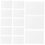 Fácil de rellenar: de carpeta de recargable permite reemplazar o agregar páginas sin esfuerzo, tapa transparente para cuaderno, de carpeta de presupuesto recargable