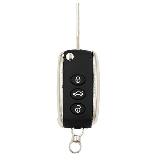 Coque de clé compatible avec Bentley Continental 2004-2014 boîtier télécommande voiture - 5
