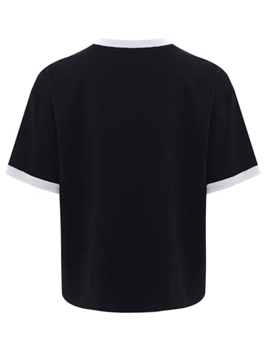 Jugaoge Short Sleeve Crewneck T-Shirts for Girls Boys Basic Tees Kids Athletic Performance Tees Summer Tops4