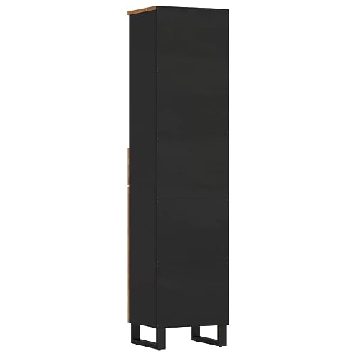 Juego de muebles de baño columna de madera de mango auxiliar de 160cm 7