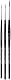 Serie 373 (3373), Set 3 Pinsel rund Synthetik, 0, 2, 4 und Serie 374 (3374) 6