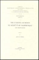 The Canons Ascribed to Maruta of Maipherqat and Related Sources: T. 9042904801 Book Cover