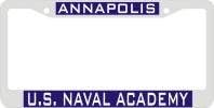Wincraft Us Naval Academy L386677 Inlaid Metal LIC Plate Frame